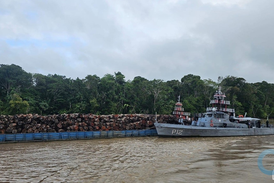 PARÁ: Marinha apreende embarcações com 4 mil metros cúbicos de madeira 