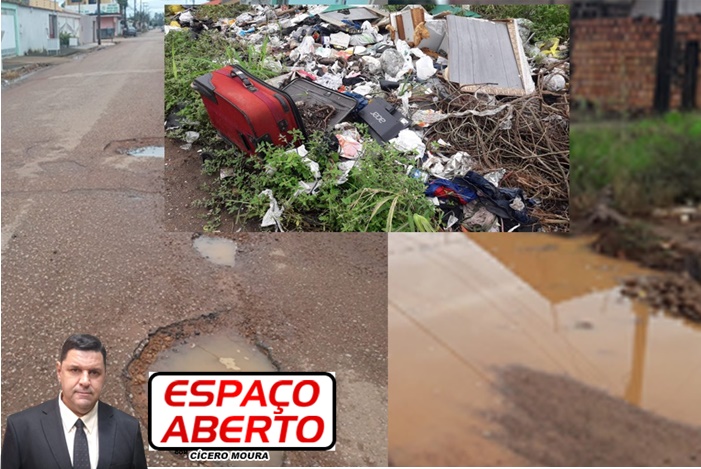 ESPAÇO ABERTO: Buracos, sujeira, lama e escuridão, Porto Velho volta a ser o que era