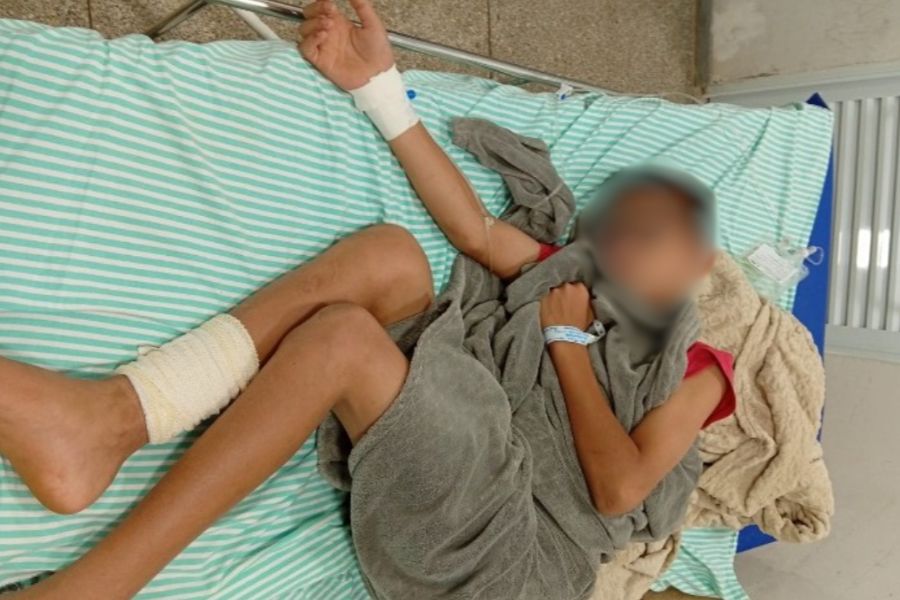 GRAVE: Adolescente ferido por linha com cerol aguarda cirurgia