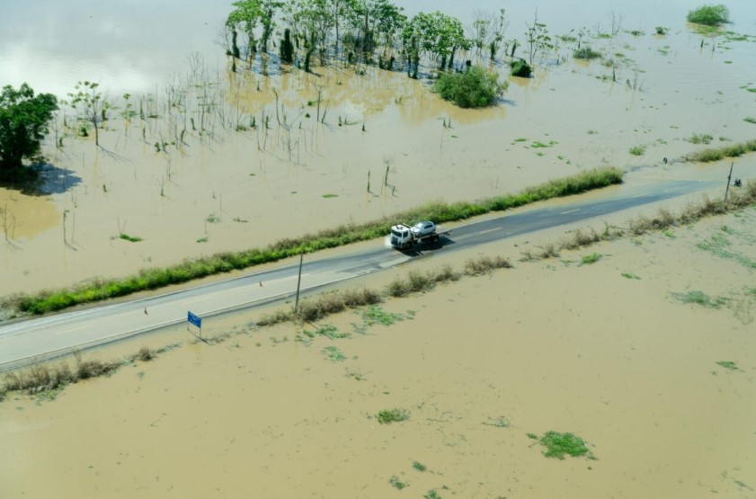 BR-425: PRF recomenda evitar trânsito em regiões alagadas da rodovia