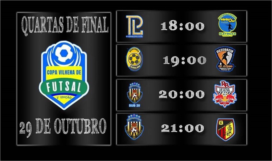 DISPUTAS: Jogos das quartas de final da Copa Vilhena de Futsal estão definidos