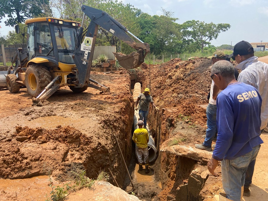  BAIRRO AEROCLUBE: Semob realiza drenagem e recapeamento a pedido de Edmilson Dourado
