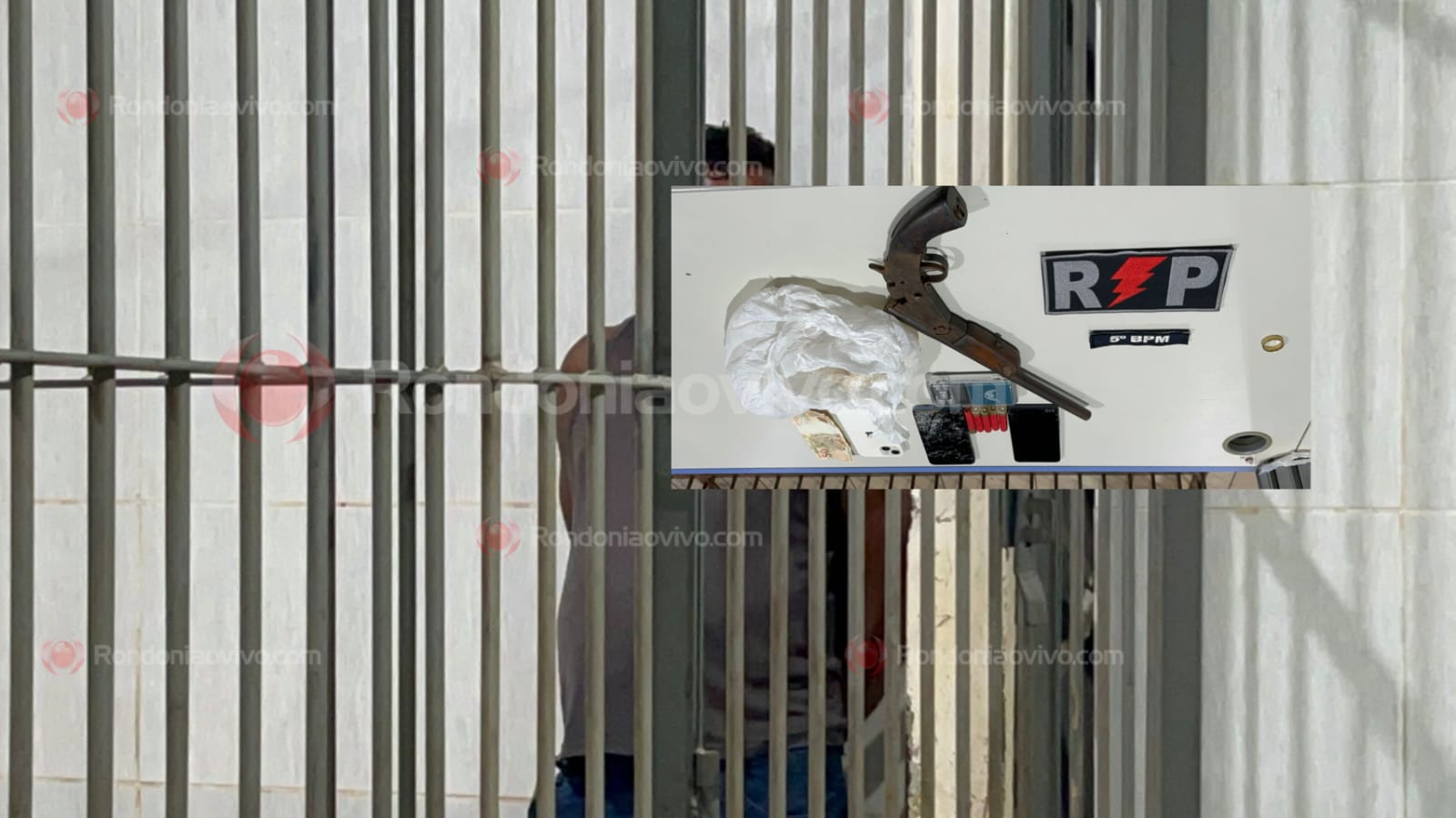 ABANDONOU: Pai é preso com arma após filho fugir ao ver a PM chegar em residência 