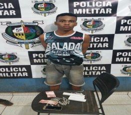 CAIU - Suspeito de tráfico é preso após fuga na zona Leste

