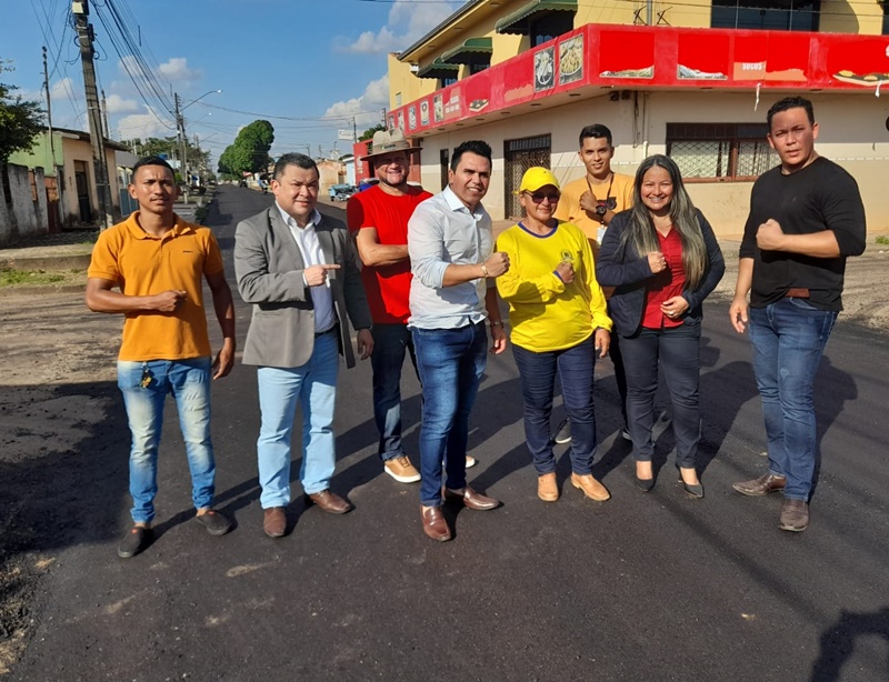 ZONA SUL: Rua Angico é recapeada após solicitação do vereador Edimilson Dourado