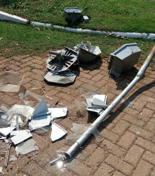 População é acionada para denunciar vândalos que destroem patrimônio público na capital