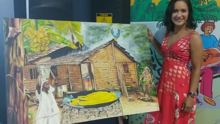 ESTAÇÃO TURISMO: Artista plástica Edina Costa expõe no Porto Velho Shopping