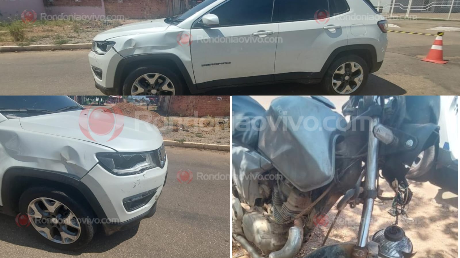 IMPRUDÊNCIA: Empresário em Jeep avança preferencial e provoca grave acidente com motociclista 