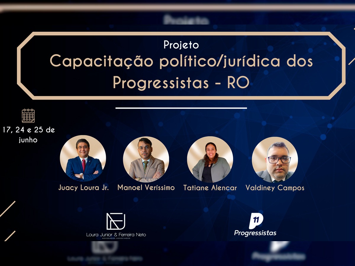 Evento de capacitação política e jurídica a pré-candidatos acontece no fim de semana