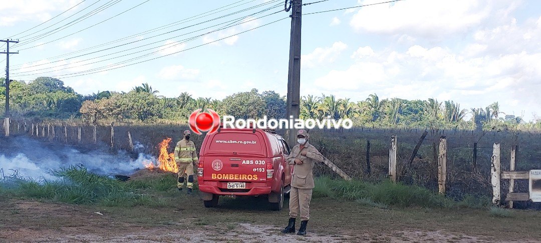 INCÊNDIO: Bombeiros são chamados para conter fogo em mata nas margens da BR-364
