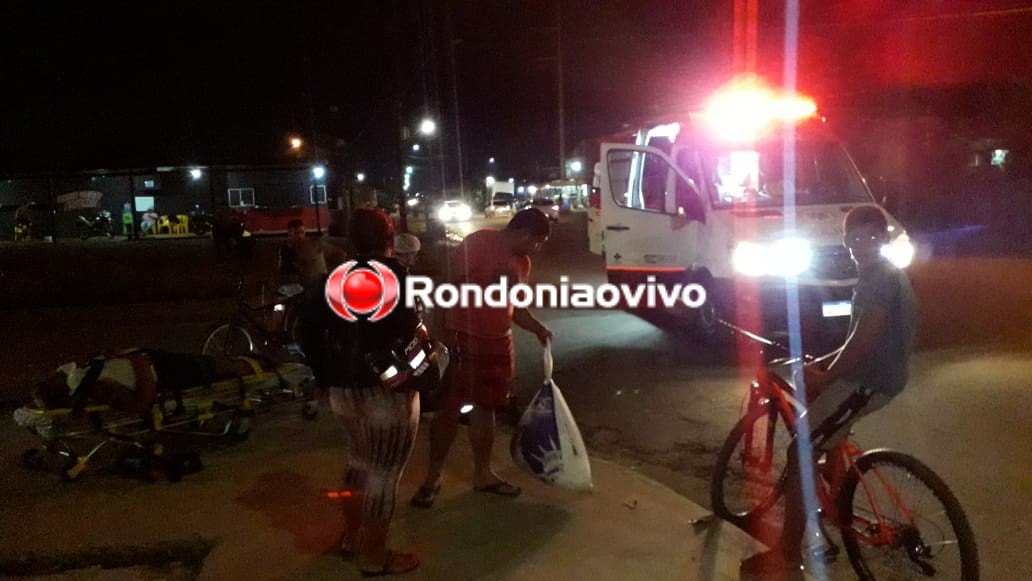 CRUZAMENTO: Acidente entre motocicletas deixa três pessoas feridas em Porto Velho