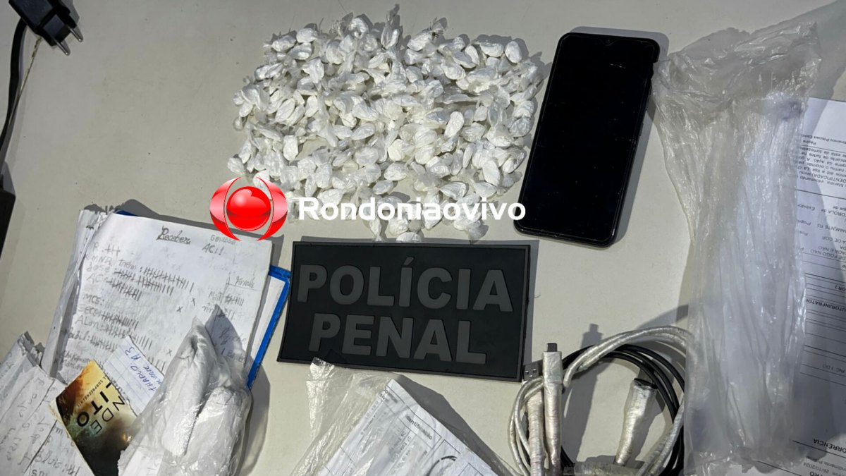 NO PRESÍDIO: Vários apenados são flagrados com quase 200 porções de drogas 