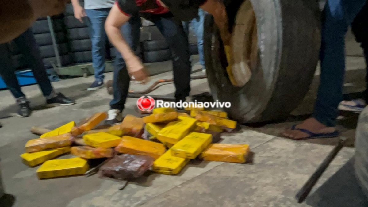 146 QUILOS: Denarc apreende caminhão com pneus recheados de drogas; quadrilha é presa 