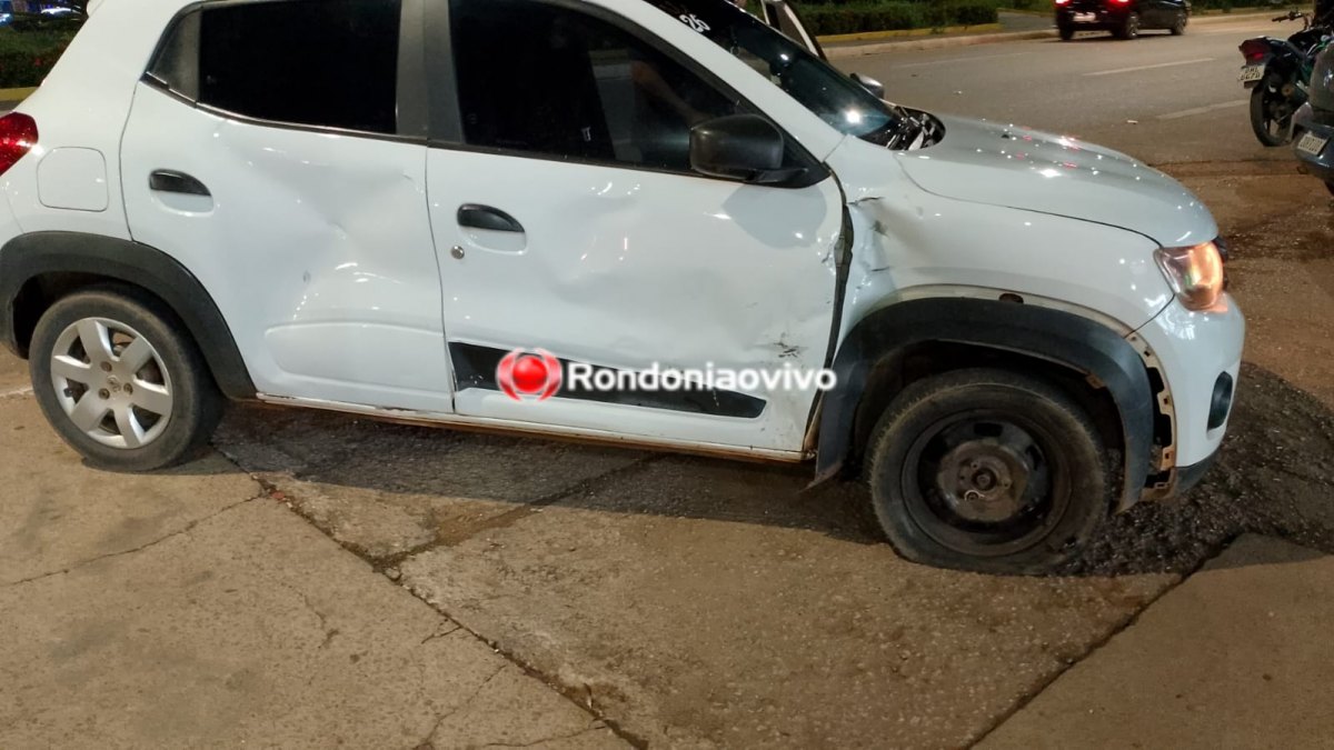 URGENTE: Motoboy fica lesionado em grave acidente na Jorge Teixeira 