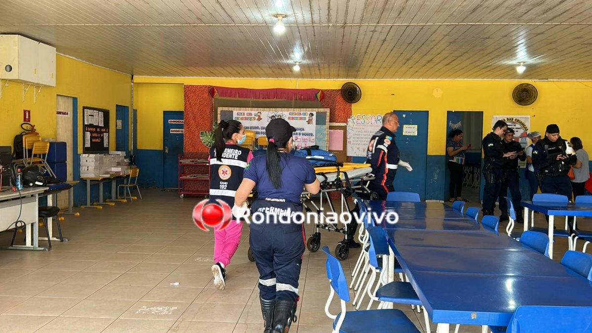 NA ESCOLA: Vídeo mostra criminoso atirando em vigilante durante tentativa de roubo 