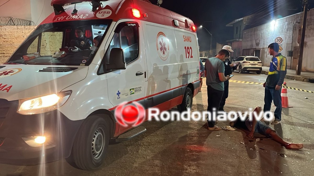 URGENTE: Motociclista fica gravemente ferido após acidente na zona Leste 