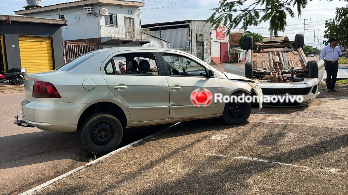 CAPOTAMENTO: Motorista avança preferencial e provoca grave batida 