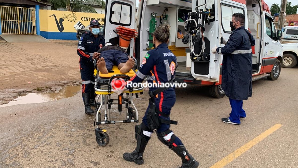 URGENTE: Pedestre fica desacordado após ser atropelado na Pau Ferro 