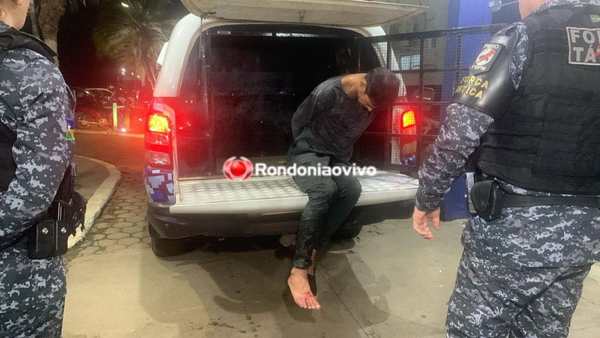 CONTIDO: Criminoso é baleado após confronto com a polícia 