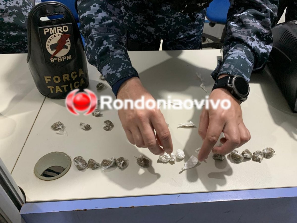 'BOCA DA JANELINHA': Força Tática do 9° Batalhão prende vulgo 'Cueca' por tráfico na zona Sul