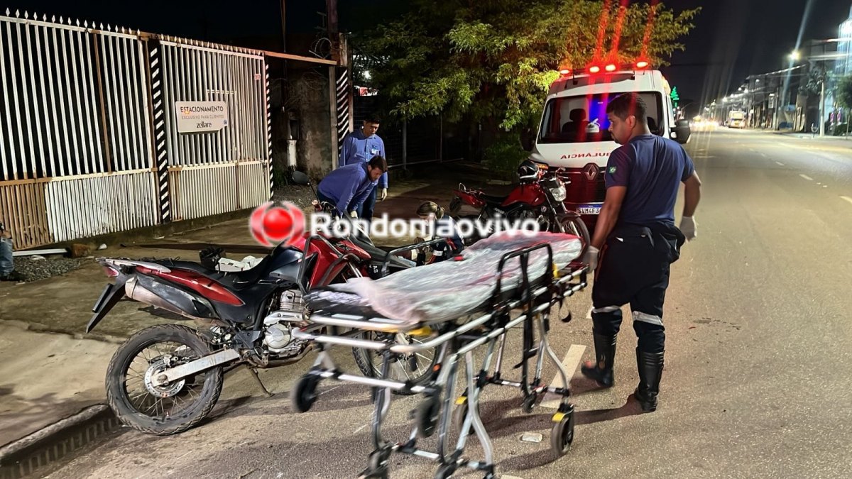 NA CARLOS GOMES: Acidente entre motocicletas resulta em duas pessoas feridas 