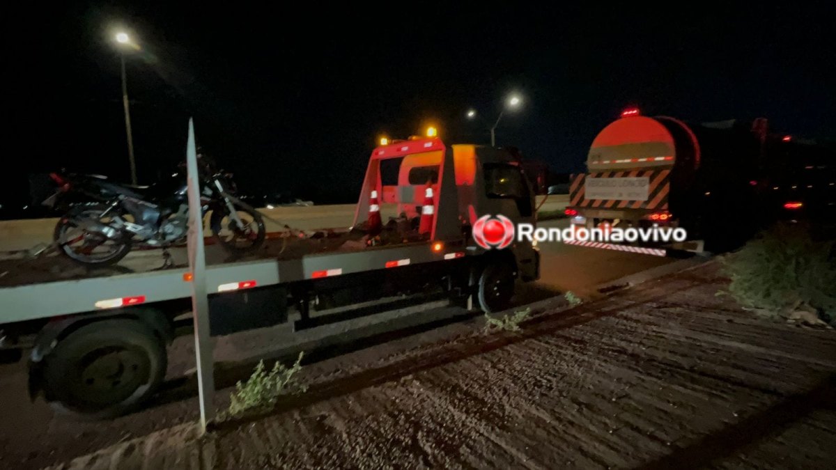 RUA DA BEIRA: Acidente envolvendo caminhão e moto deixa casal ferido 