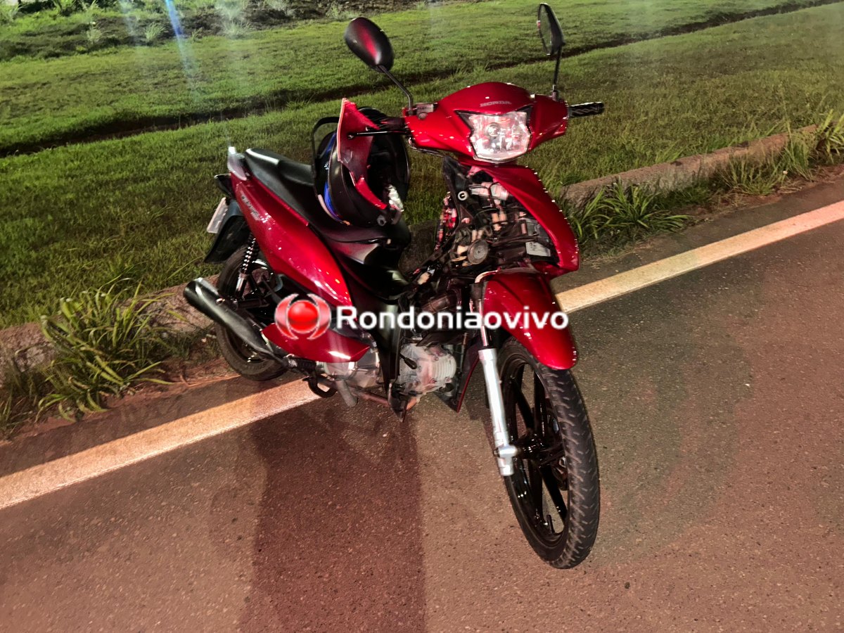 VÍDEO: Jovem em motocicleta fica seriamente ferida ao bater na traseira de carro na Rua da Beira