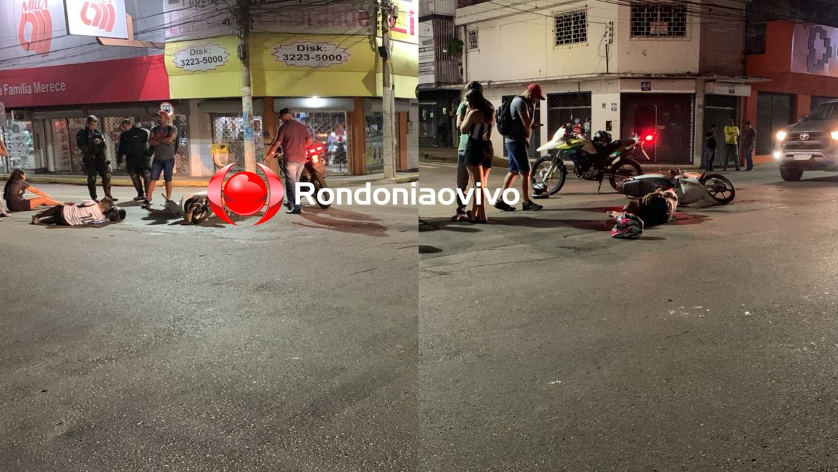 7 DE SETEMBRO: Homem e mulher sofrem acidente envolvendo veículo oficial no Centro 