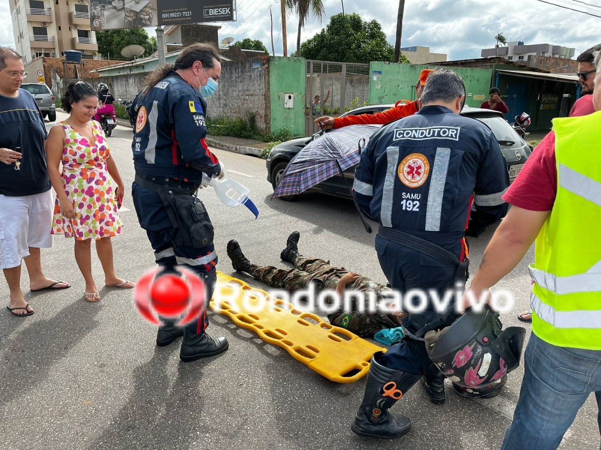 NA PINHEIRO: Militar do Exército sofre grave acidente e motorista foge sem prestar socorro 