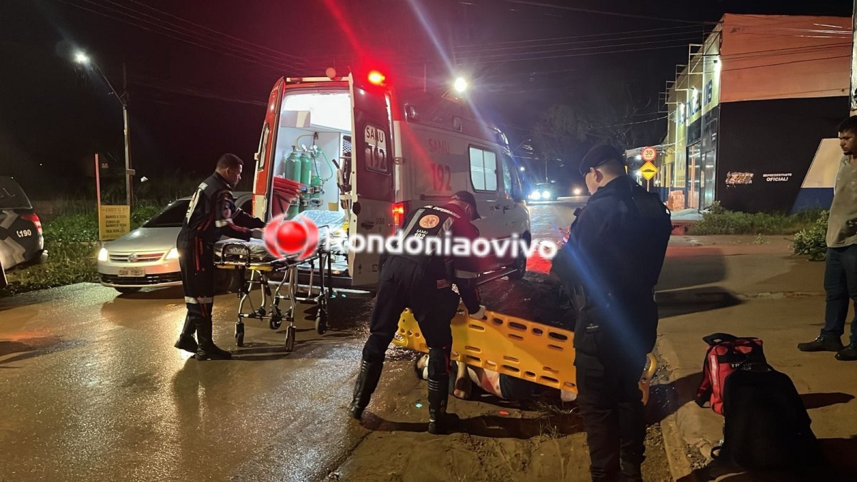IMPRUDÊNCIA: Motorista de Gol avança cruzamento e atropela motociclista 