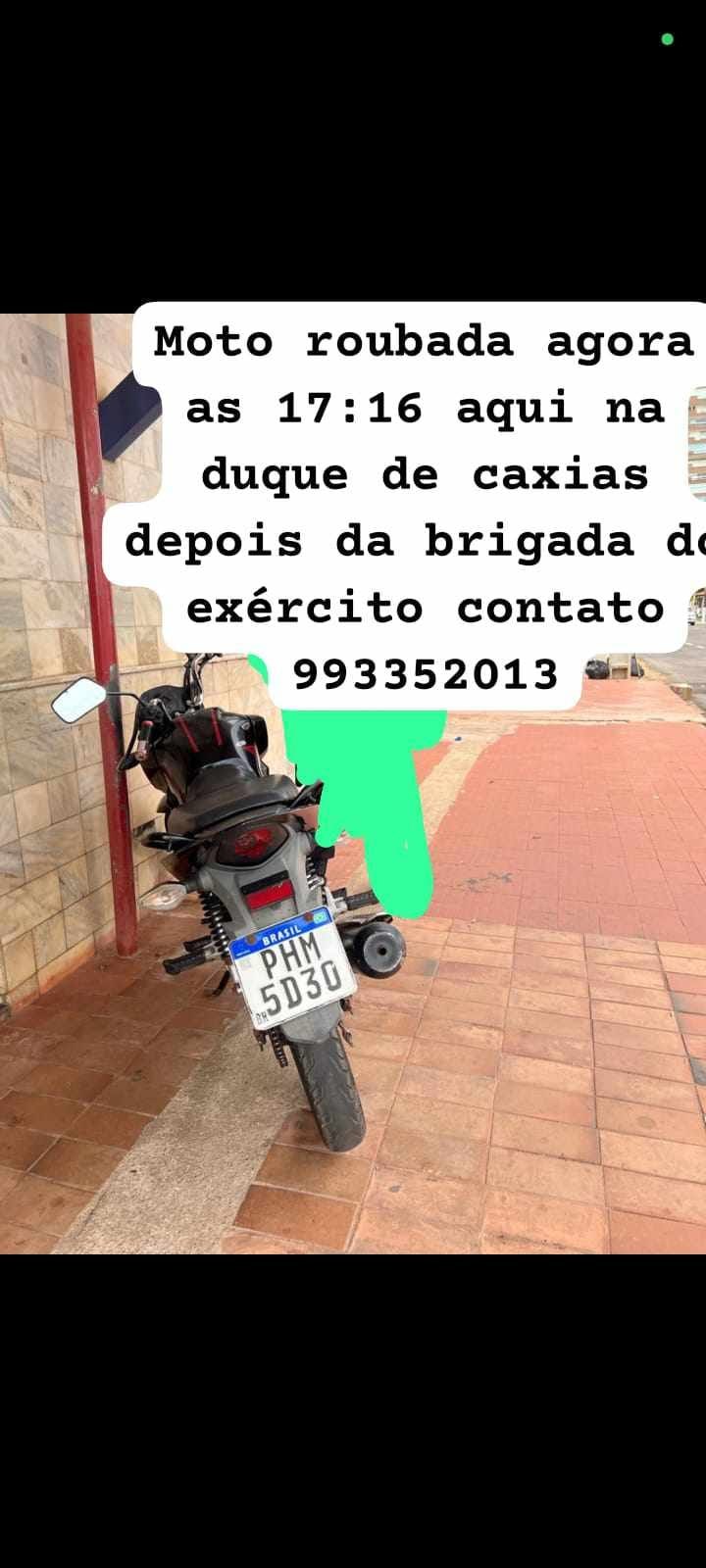 VÍDEO: Ladrão furta motocicleta ao lado de quartel do Exército no Centro 