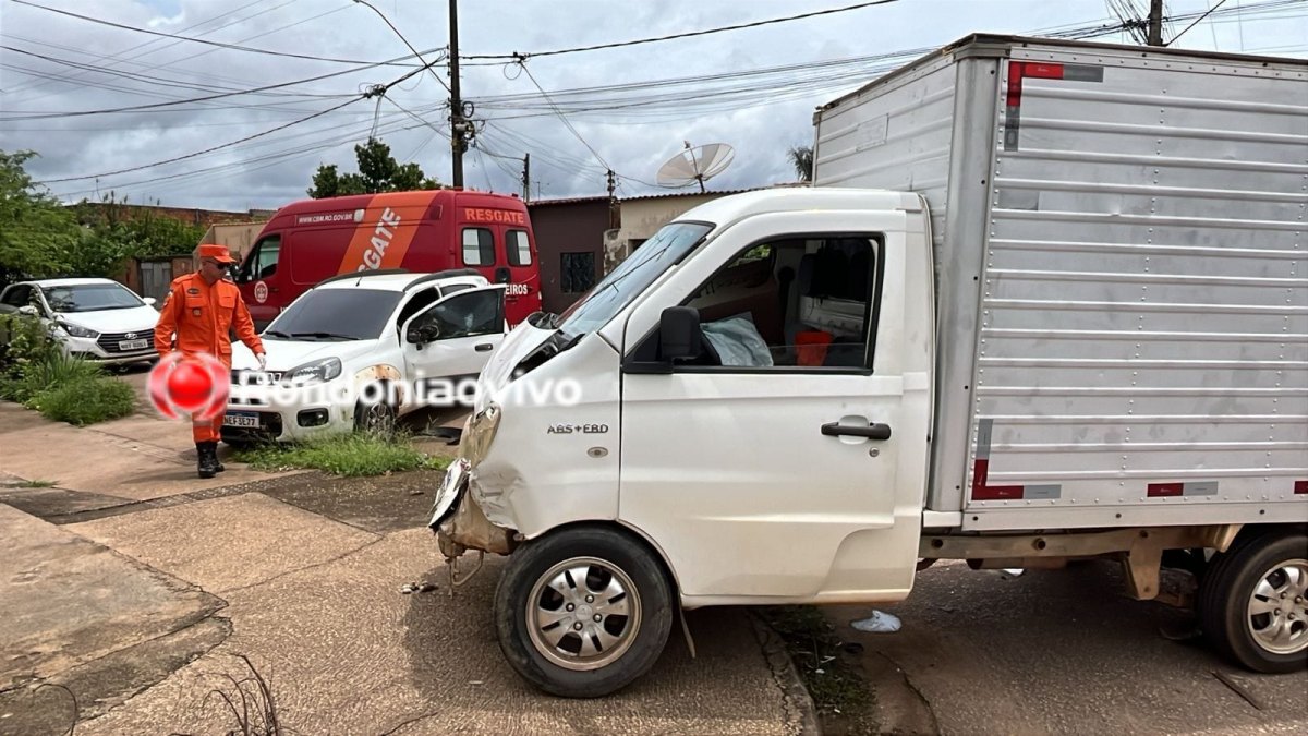 IMPRUDÊNCIA: Motorista de caminhão invade preferencial e provoca capotamento 