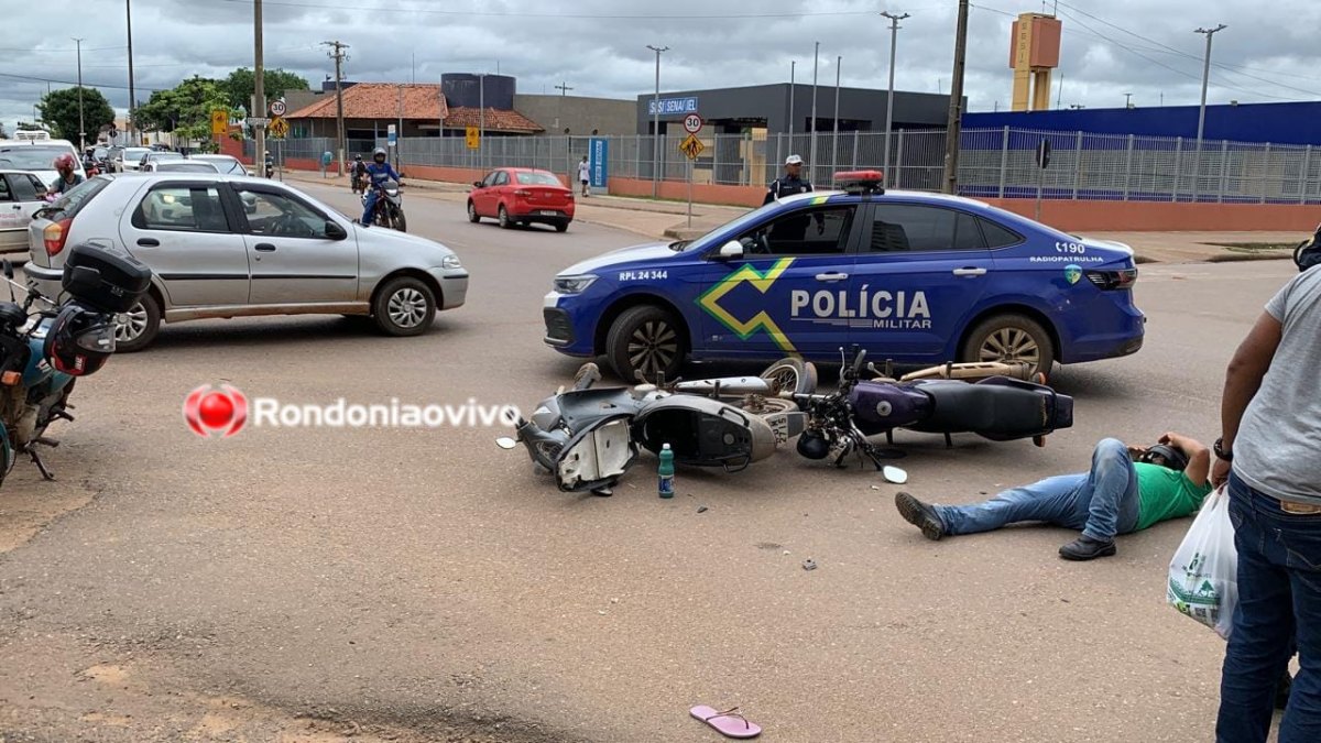 URGENTE: Mulher e homem sofrem lesões em grave colisão frontal 