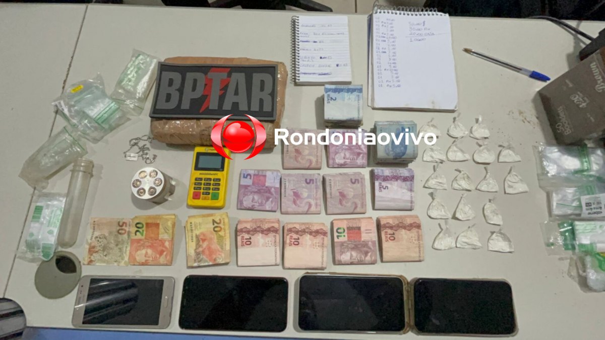 ZONA LESTE: BPTAR prende traficante com um quilo de droga; Resistiu a prisão e parou na UPA