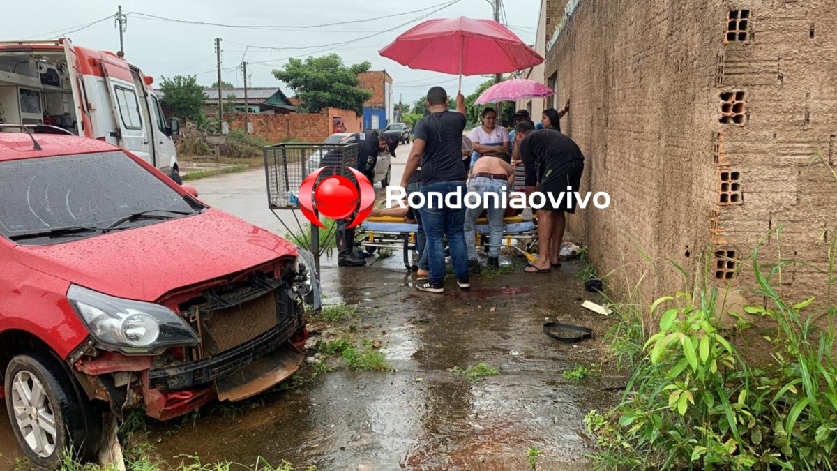 AVANÇOU: Mulher sofre fratura exposta após grave batida contra carro no Igarapé 