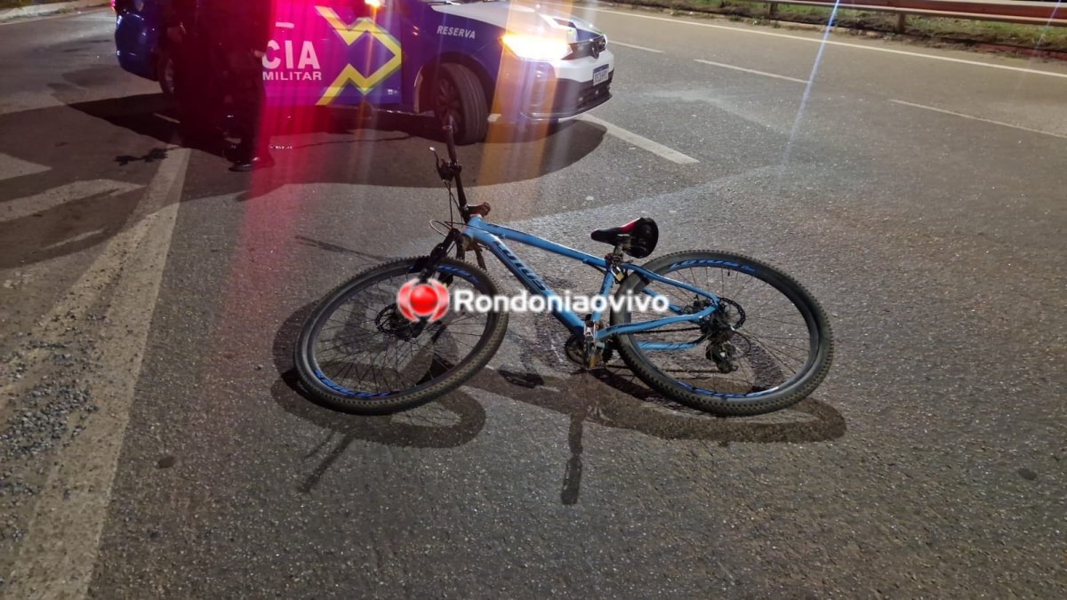 PERDEU O CONTROLE: Ciclista fica com grave ferimento na cabeça em acidente na BR-364 