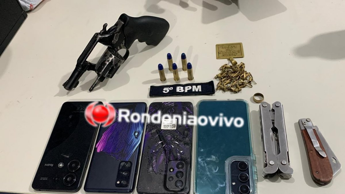 LEVARAM A CHOW-CHOW: PM prende criminosos armados e com objetos roubados de casa no Castanheira 