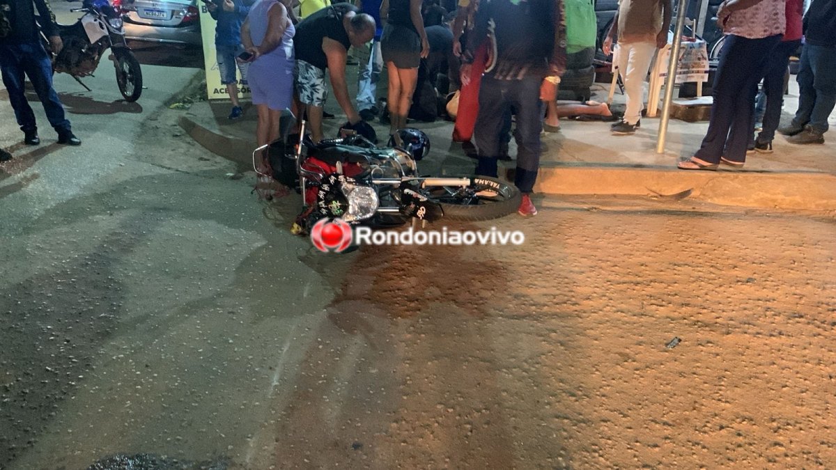 NA JATUARANA: Motociclista sofre grave acidente em batida contra Hilux 