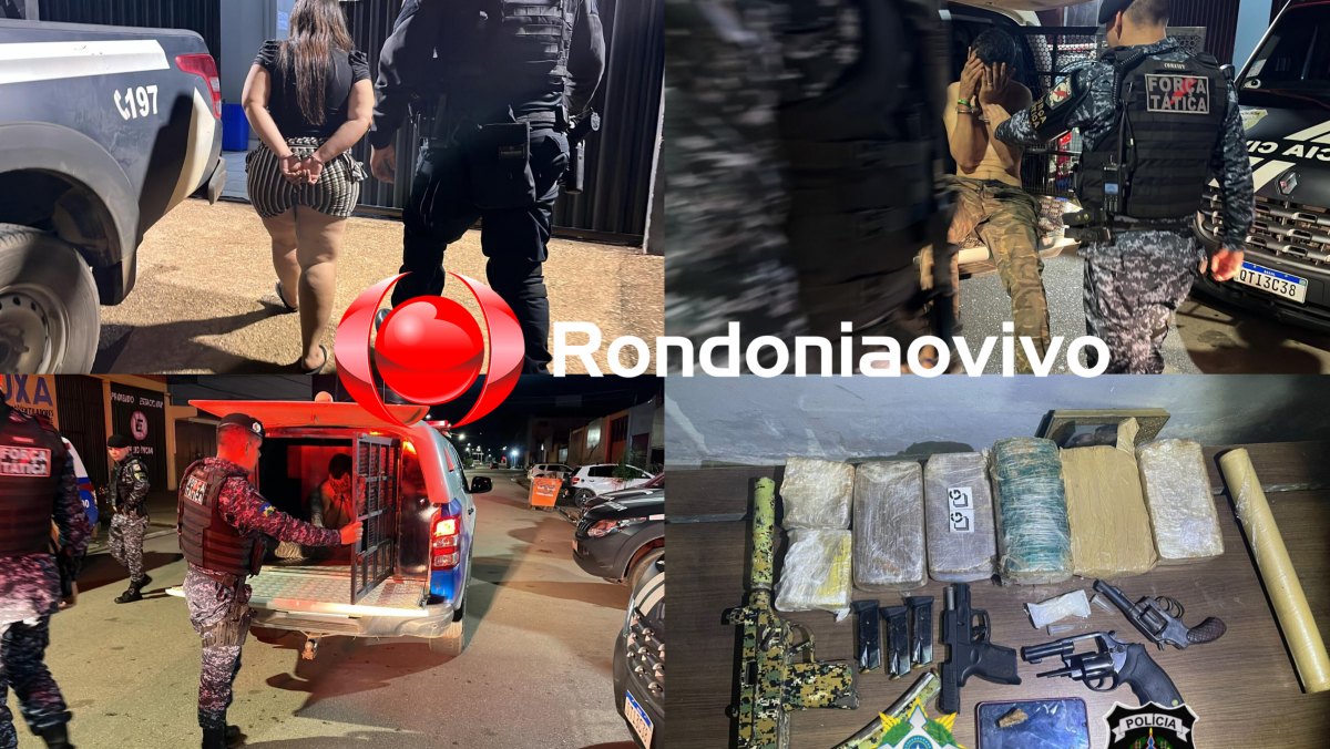 TRÊS PRESOS: Submetralhadora, pistola, revólveres e drogas são apreendidos durante operação