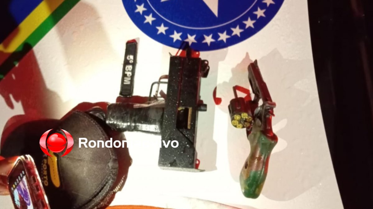 TIROTEIO: Identificados bandidos armados com submetralhadora em roubo de carro e arma
