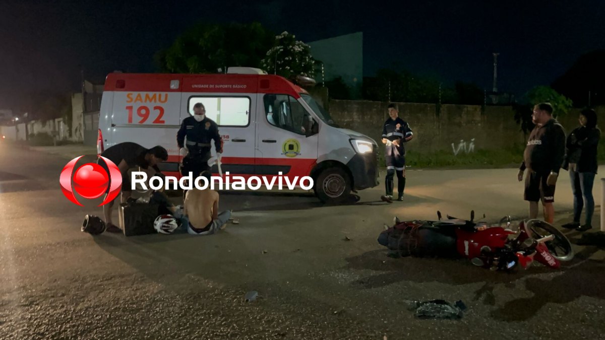 IMPRUDÊNCIA: Casal de motoboys sofre grave acidente em colisão com Jeep 