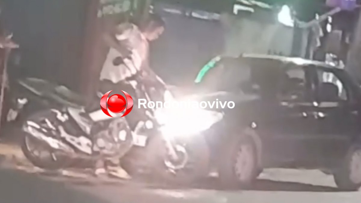 VEJA O VÍDEO: Mulher espanca marido e arrasta moto ao flagra-lo em conveniência 