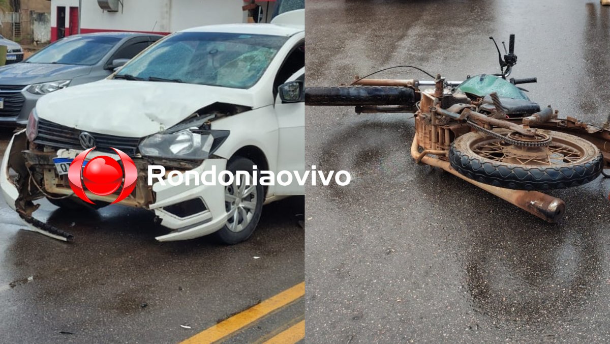 URGENTE: Motociclista sofre gravíssimo acidente em cruzamento de Porto Velho 