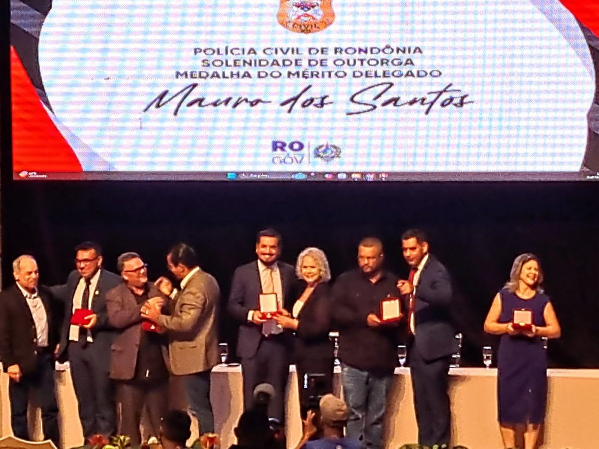 MERECIDÍSSIMO: Repórter Richard Nunes recebe honraria da Polícia Civil de Rondônia