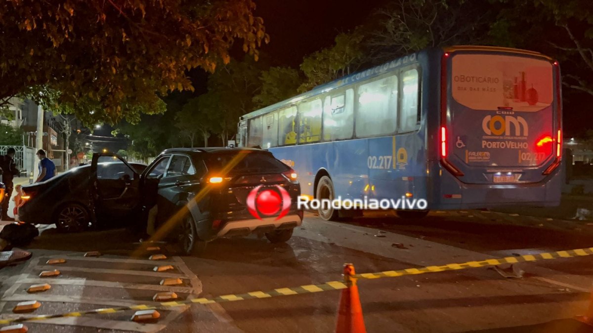 URGENTE: BMW invade preferencial e forte batida com ônibus e Eclipse é registrada 