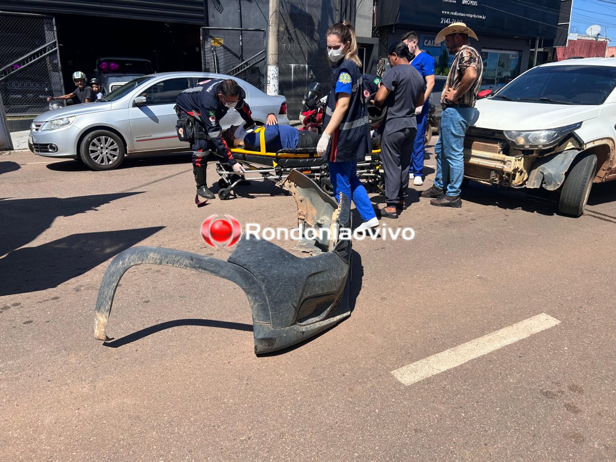 AO  VIVO: Grave acidente entre moto e carro na Avenida 7 de Setembro