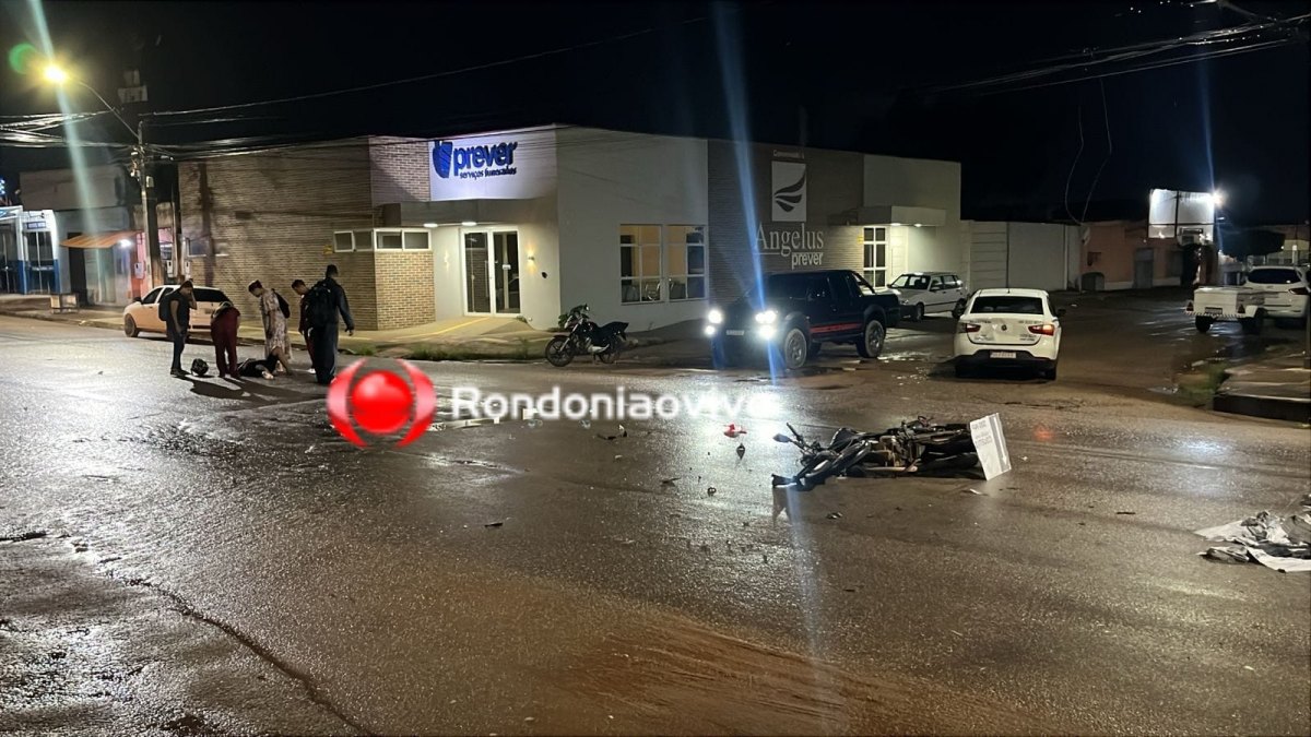 URGENTE: Motoboy fica gravemente ferido ao bater na traseira de táxi 