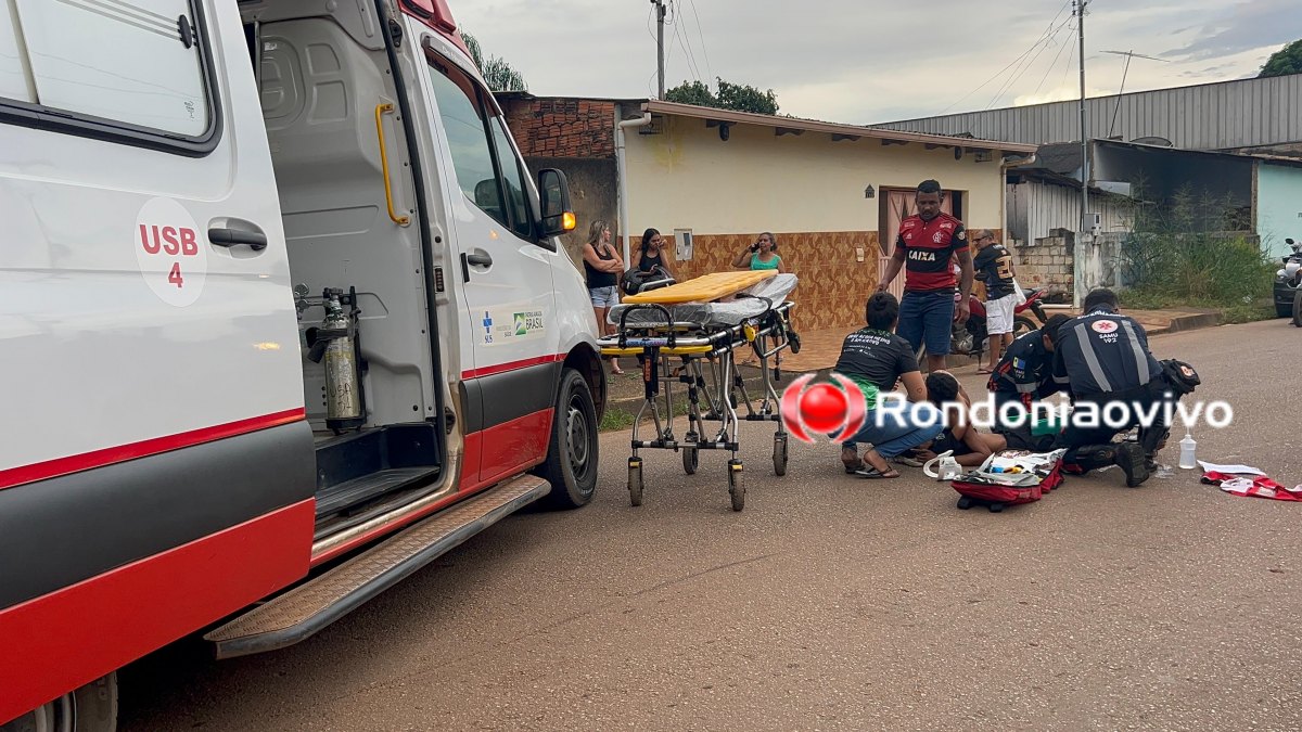 NA BENEDITO: Menino de 13 anos sofre grave fratura exposta em acidente