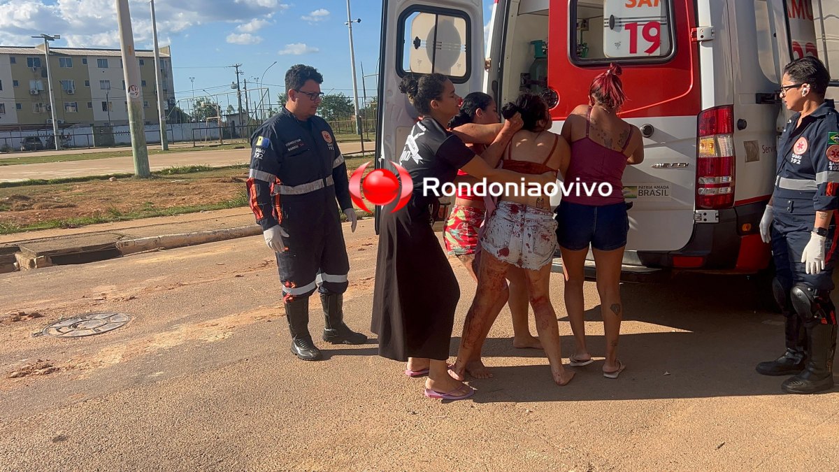 ORGULHO DO MADEIRA: Garota ferida pela companheira pula de ambulância e recusa atendimento