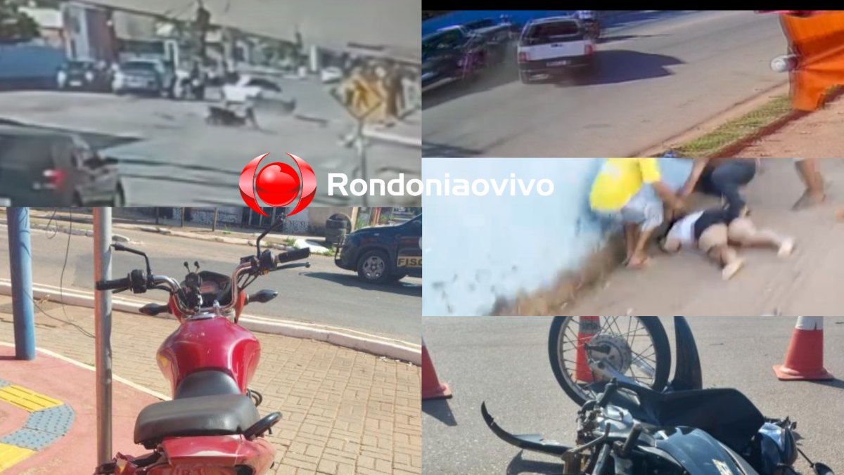NA MAMORÉ: Vídeo mostra acidente que deixou duas mulheres feridas após motorista avançar semáforo 
